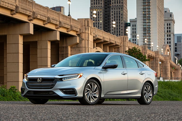 Honda Insight hybrid, front three-quarter view